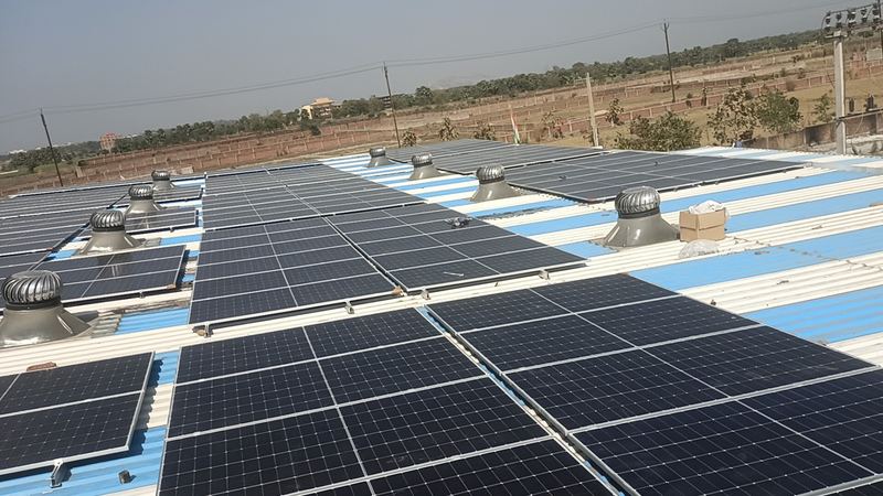 Industrial Shed Rooftop Plant by ARK SOLAR