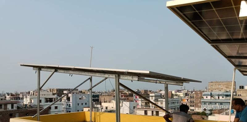 Installation in Progress, Patna by ARK SOLAR
